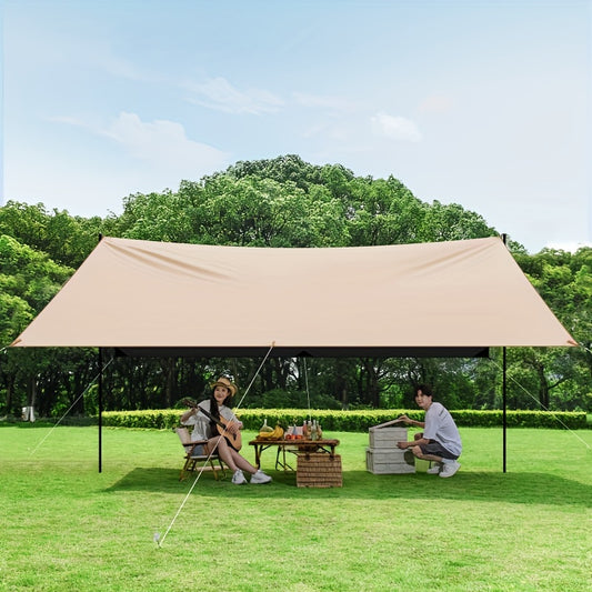 Outdoor camping square sky curtain, black glue sky curtain, sun and rain protection V888-ELOSUNG10041
