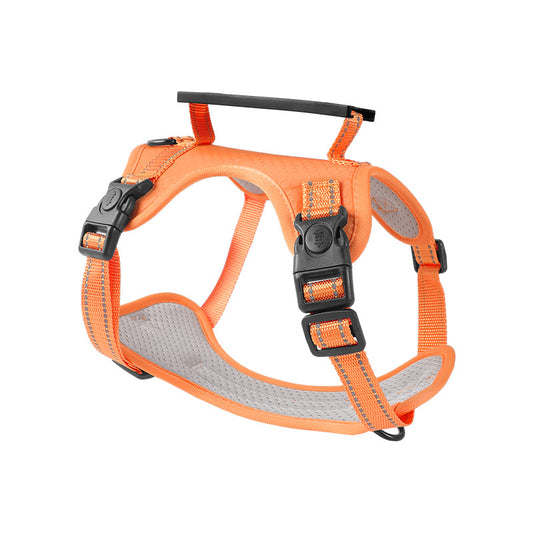 Reflective Dog Harness with Leash, No-Pull Vest Harness for Dogs, Adjustable Dog Vest with Handle, Walking V888-ELOSUNG10093