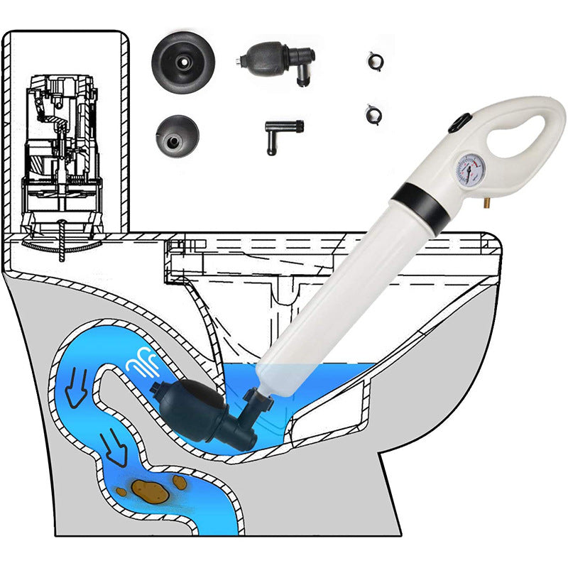 Powerful Air Drain Blaster Plunger for Toilet, Sink, and Floor Drains V888-ELOSUNG10375