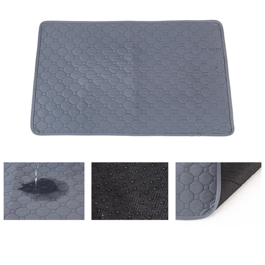 2 PCS Washable Waterproof Pet Pad-Non-Slip, Absorbent, Reusable Mat for Dogs and Cats M(70*50cm) V888-ELOSUNG10423
