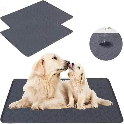 2 PCS Washable Waterproof Pet Pad -Non-Slip, Absorbent, Reusable Mat for Dogs and Cats L(100*70cm) V888-ELOSUNG10424