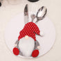 Christmas Gnome Cutlery Holder - Festive Silverware Bag for Holiday Table Decor 10 pieses V888-ELOSUNG10515