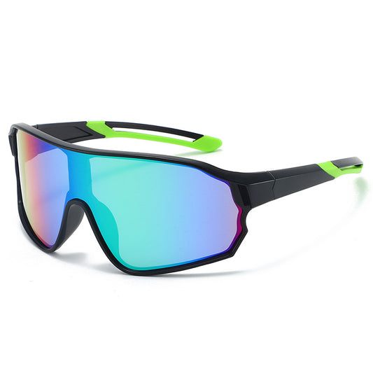 Fashionable Sports Sunglasses with Colorful Mirror Lenses - UV400 Protection for Cycling & Outdoor Activities V888-ELOSUNG10576