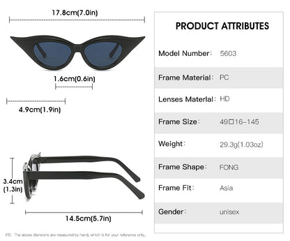 Retro Cat-Eye Sunglasses - Stylish Red Vintage Frames for Women V888-ELOSUNG10714