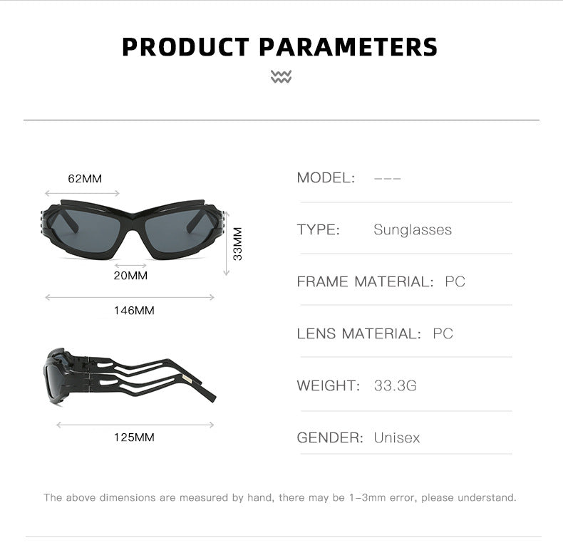 Futuristic Sports Wrap Man Sunglasses - Bold Leopard Frames with UV Protection V888-ELOSUNG10720