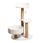 Modern Cat Tree Tower with Scratching Posts and Cozy Perches (50x38x80 cm) V888-ELOSUNG10729