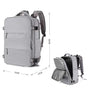 Multi-Compartment Travel Backpack with Shoe Storage and Wet-Dry Separation (Gray)31cm(L)*17cm(W)*42cm(H) V888-ELOSUNG10945