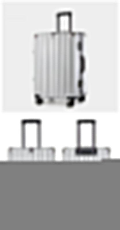 Aluminum Alloy Hard-Shell Suitcase with TSA Lock -20" Spinner Luggage in Silver V888-ELOSUNG11004