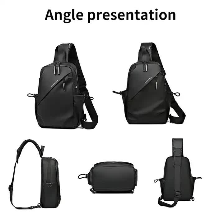 Multifunctional Crossbody Chest Bag | Stylish and Practical Shoulder Backpack for Everyday Use (Black) V888-ELOSUNG11035