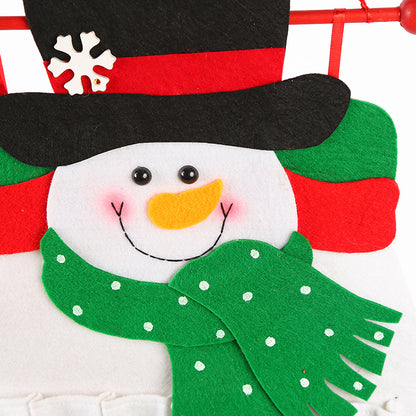 Snowman Advent Calendar - Felt Christmas Countdown with 24 Pockets for Kids, Wall Hanging Decor V888-ELOSUNG11073
