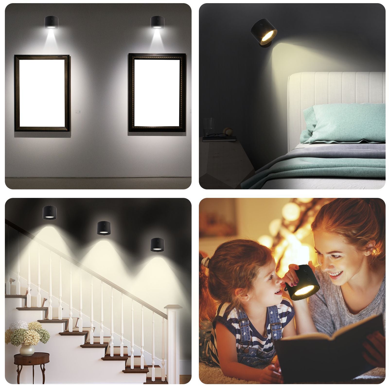Touch-Control LED Night Light with 3 Brightness Levels & 3 Color Temperatures - Adjustable Stepless Dimming V888-ELOSUNG11184