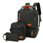 3-Piece Black Travel Backpack Set - Stylish Multi-Functional Backpack, Shoulder Bag & Pouch for Men & Women V888-ELOSUNG11198