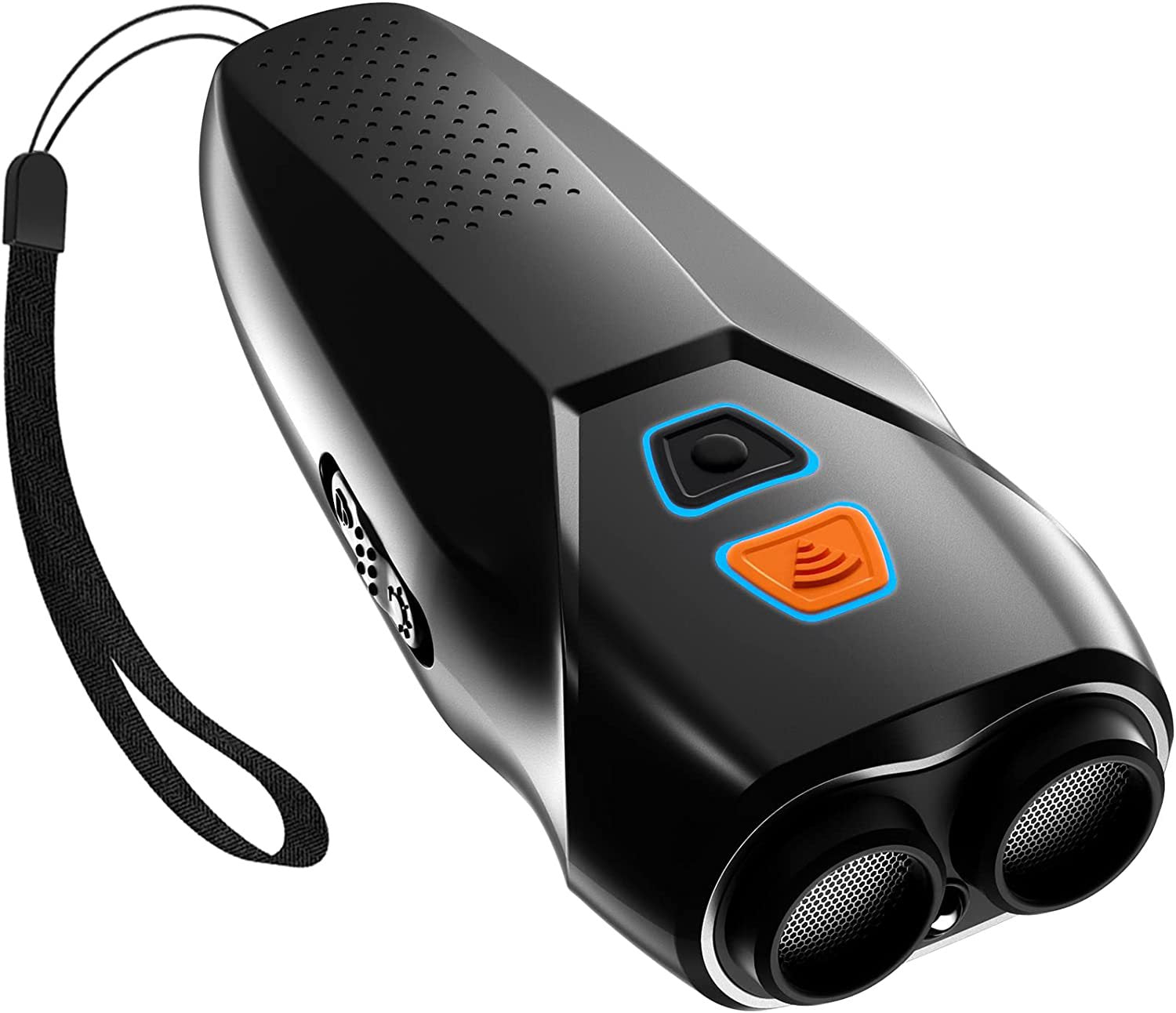 Black Handheld Ultrasonic Dog Trainer with Dual Mode | Training & Deterrent Device with LED Light V888-ELOSUNG11266