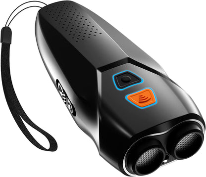 Black Handheld Ultrasonic Dog Trainer with Dual Mode | Training & Deterrent Device with LED Light V888-ELOSUNG11266