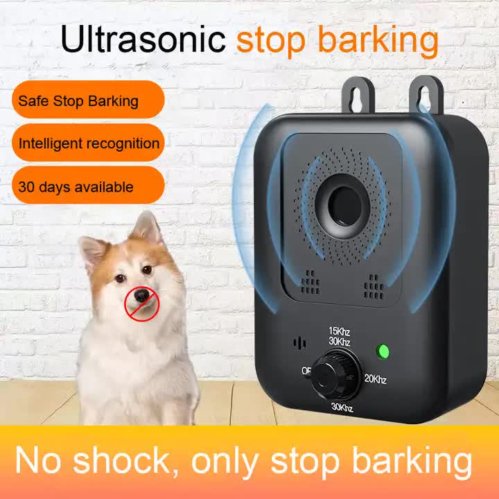 Ultrasonic Wall-Mounted Dog Bark Control Device | Adjustable Frequency Deterrent V888-ELOSUNG11268