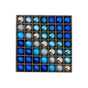 49-Piece Christmas Ornament Set - 3cm Blue, Silver Baubles for Christmas Tree Decoration V888-ELOSUNG11313