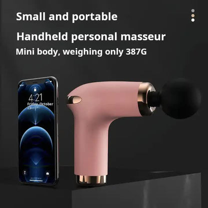 Green Massage Gun - 6-Speed Deep Tissue Massager with 4 Professional Massage Heads V888-ELOSUNG11335