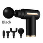 Compact Black Massage Gun - Deep Tissue Muscle Massager with 4 Interchangeable Heads V888-ELOSUNG11340