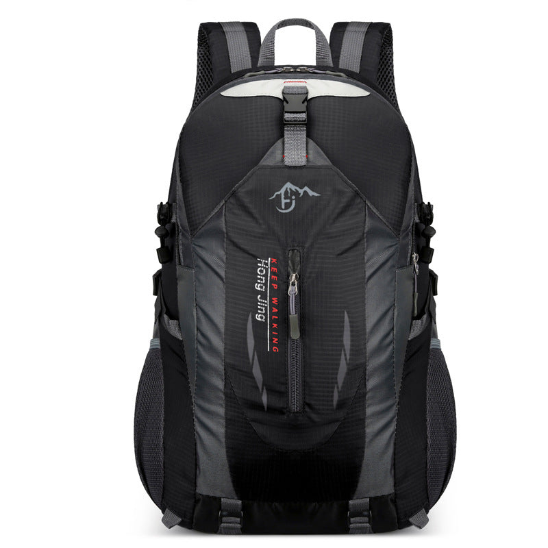 Black Lightweight Hiking Backpack - Waterproof Outdoor Travel & Camping Bag with Multi-Compartment Design V888-ELOSUNG11507