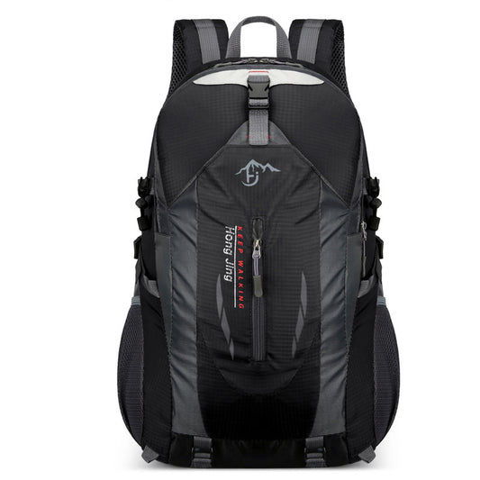 Black Lightweight Hiking Backpack - Waterproof Outdoor Travel & Camping Bag with Multi-Compartment Design V888-ELOSUNG11507