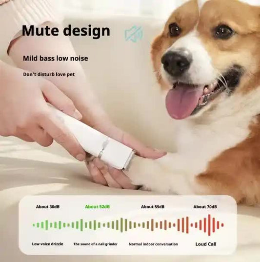 White T70 4-in-1 Pet Grooming Kit - Full Body, Detail, Paw Hair Trimmer & Nail Grinder V888-ELOSUNG11626