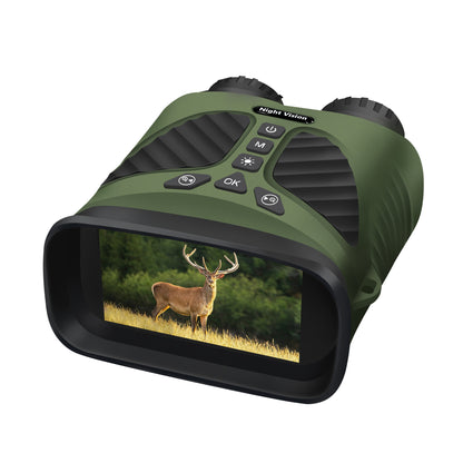 Green Digital Night Vision Binoculars - 3.0'' IPS Screen, 10X Optical Zoom, 2.5K Video Recording, Infrared V888-ELOSUNG11665