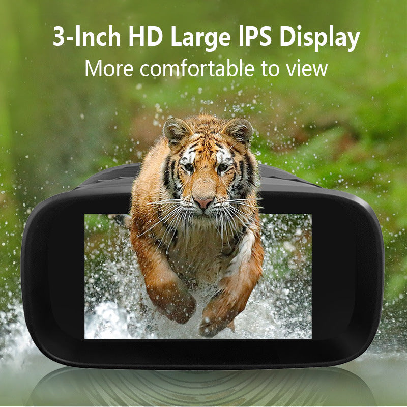 Green Digital Night Vision Binoculars - 3.0'' IPS Screen, 10X Optical Zoom, 2.5K Video Recording, Infrared V888-ELOSUNG11665