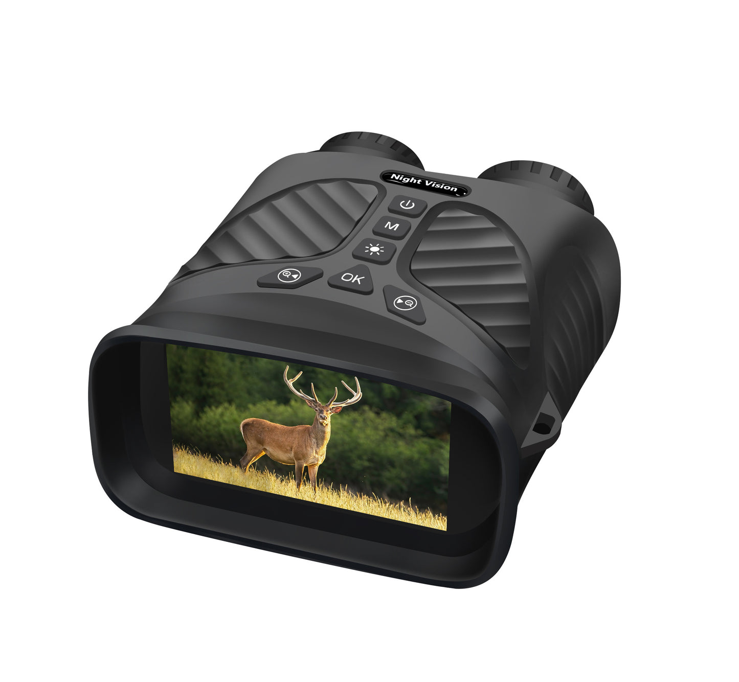 Black Digital Night Vision Binoculars - 3.0'' IPS Screen, 10X Optical Zoom, 2.5K Video Recording, Infrared V888-ELOSUNG11666
