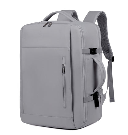 Gray Expandable Backpack with USB Port - Multi-Functional Outdoor, Commuter & Laptop Bag V888-ELOSUNG11749