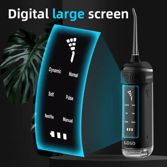 L13 Black Portable Electric Water Flosser - Handheld Teeth Cleaner, USB Rechargeable, Deep Oral Irrigator V888-ELOSUNG11764