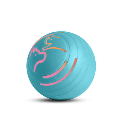 2PCS Blue Rechargeable Automatic Jumping Pet Toy Ball - Interactive Smart Play Ball for Dogs & Cats V888-ELOSUNG11769