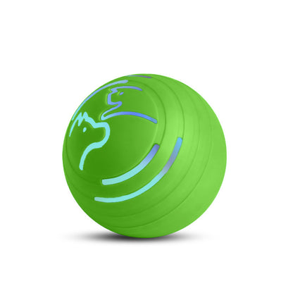 2PCS Green Rechargeable Automatic Jumping Pet Toy Ball - Interactive Smart Play Ball for Dogs & Cats V888-ELOSUNG11771
