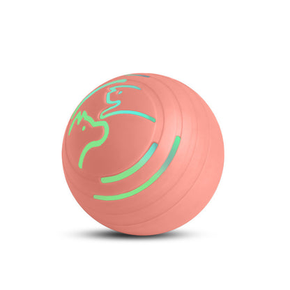 2PCS Pink Rechargeable Automatic Jumping Pet Toy Ball - Interactive Smart Play Ball for Dogs & Cats V888-ELOSUNG11773