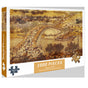 (2 PCS) 1000-Piece Qingming Shanghe Tu Jigsaw Puzzle - High Difficulty Stress-Relief Toy V888-ELOSUNG11827