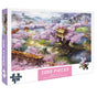 (2 PCS) 1000-Piece Cherry blossoms Jigsaw Puzzle - High Difficulty Stress-Relief Toy V888-ELOSUNG11829