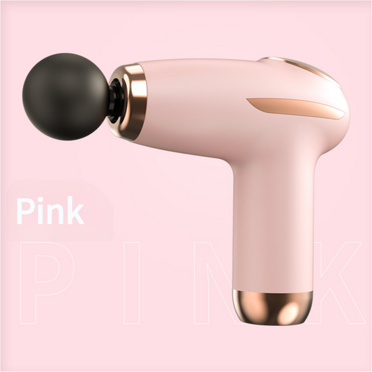 Pink Mini Portable Fascia Gun - 6-Speed Adjustable Muscle Massage Gun, Type-C Charging, 5W Power V888-ELOSUNG11837