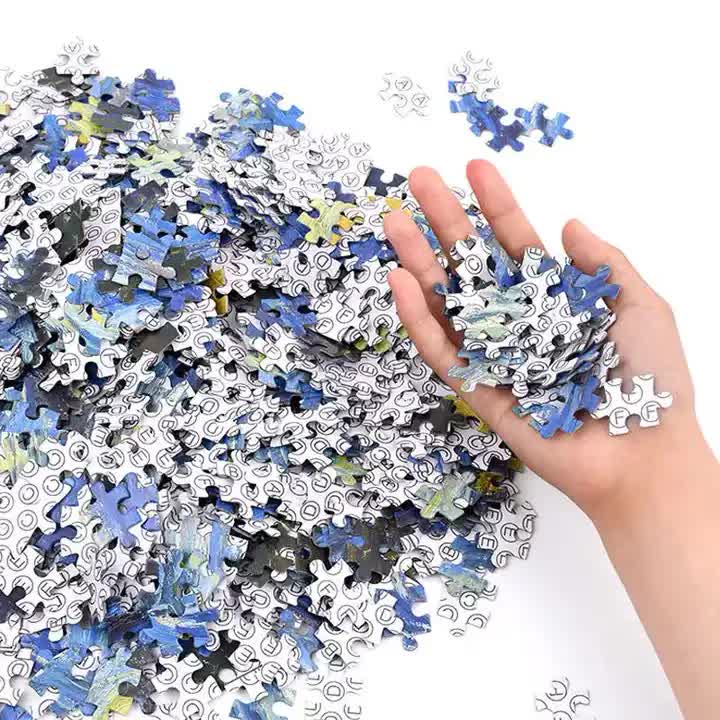 (2 PCS) 1000-Piece My Neighbor Totoro Jigsaw Puzzle - High Difficulty Stress-Relief Toy V888-ELOSUNG11860