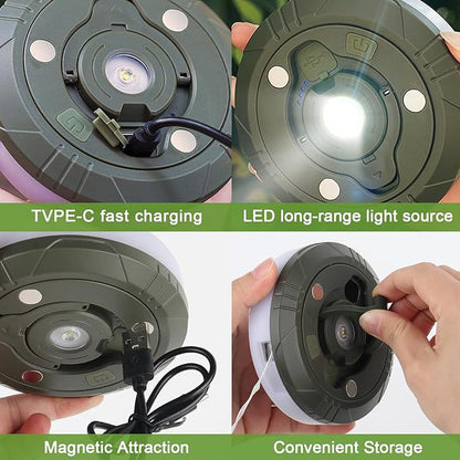 L828-10m LED Color Camping Light with Tape Measure & 2000mAh Battery - Super Long Battery Life, V888-ELOSUNG11945