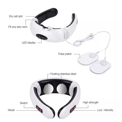 Neck Massager with Pulse Therapy - Intelligent Cervical Massage Device for Pain Relief and Relaxation V888-ELOSUNG11999