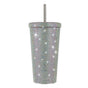 Diamond-Inlaid Insulated 304 Stainless Steel Cup with Straw - Double-Walled, Rhinestone Coffee Mug, Gift Cup V888-ELOSUNG12102