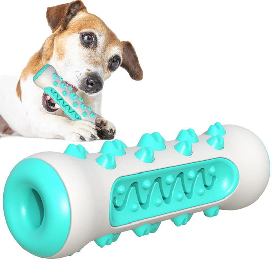 Blue Dog Squeaky Toys For Aggressive Chewers, Tough Toothbrush Dog Chew Toy, Nearly Indestructible Rubber V888-ELOSUNG12162