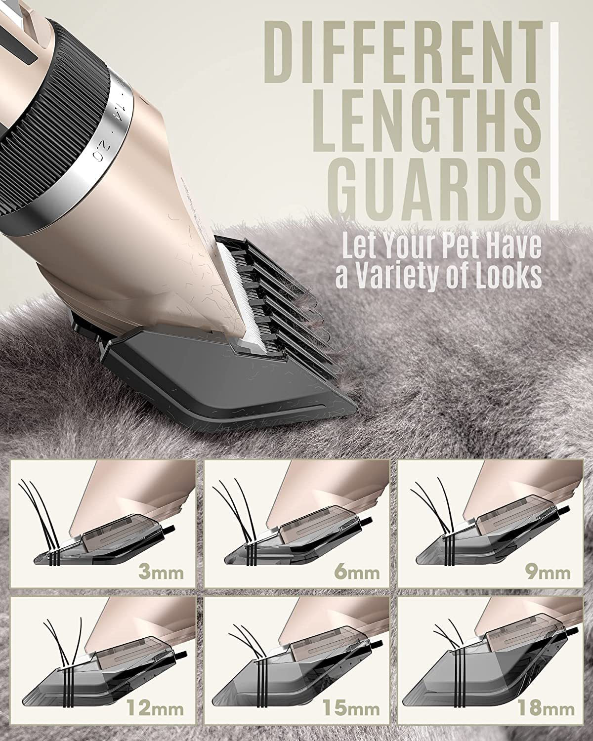 Silent Pet Hair Clipper - Electric Grooming Clippers for Dogs & Cats V888-ELOSUNG12212