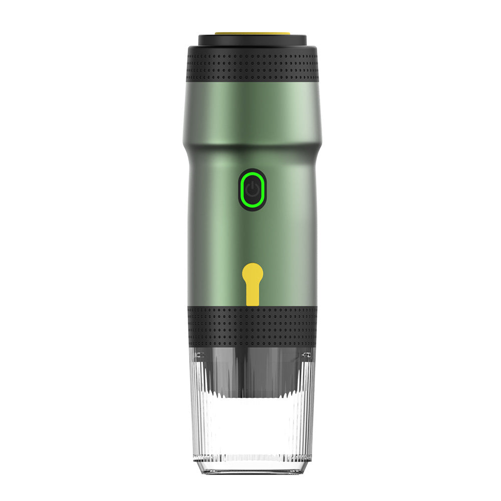 Green Portable Fully Automatic Espresso Coffee Machine - Universal 3-in-1 Capsule, Coffee Powder & Espresso V888-ELOSUNG12254