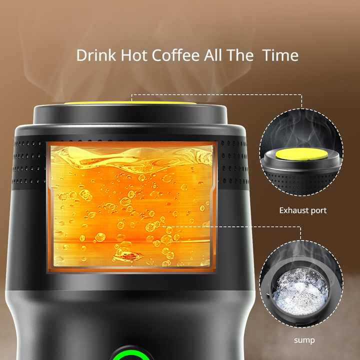 Green Portable Fully Automatic Espresso Coffee Machine - Universal 3-in-1 Capsule, Coffee Powder & Espresso V888-ELOSUNG12254