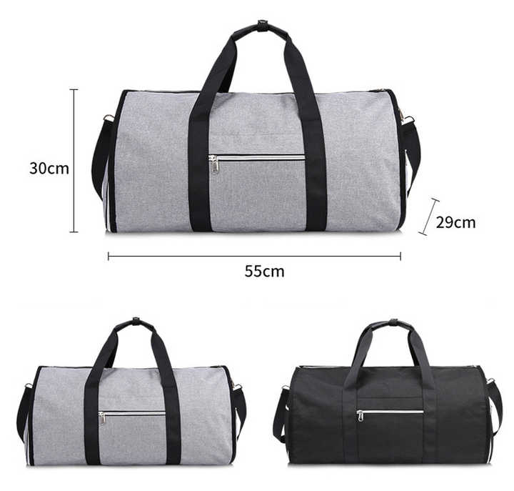 Blue Multi-Functional Travel Duffel Bag with Suit Storage, Foldable Garment Bag for Business Trips V888-ELOSUNG12327
