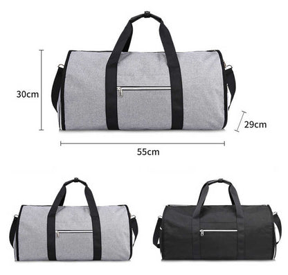 Blue Multi-Functional Travel Duffel Bag with Suit Storage, Foldable Garment Bag for Business Trips V888-ELOSUNG12327