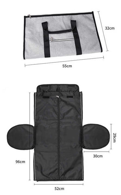 Blue Multi-Functional Travel Duffel Bag with Suit Storage, Foldable Garment Bag for Business Trips V888-ELOSUNG12327
