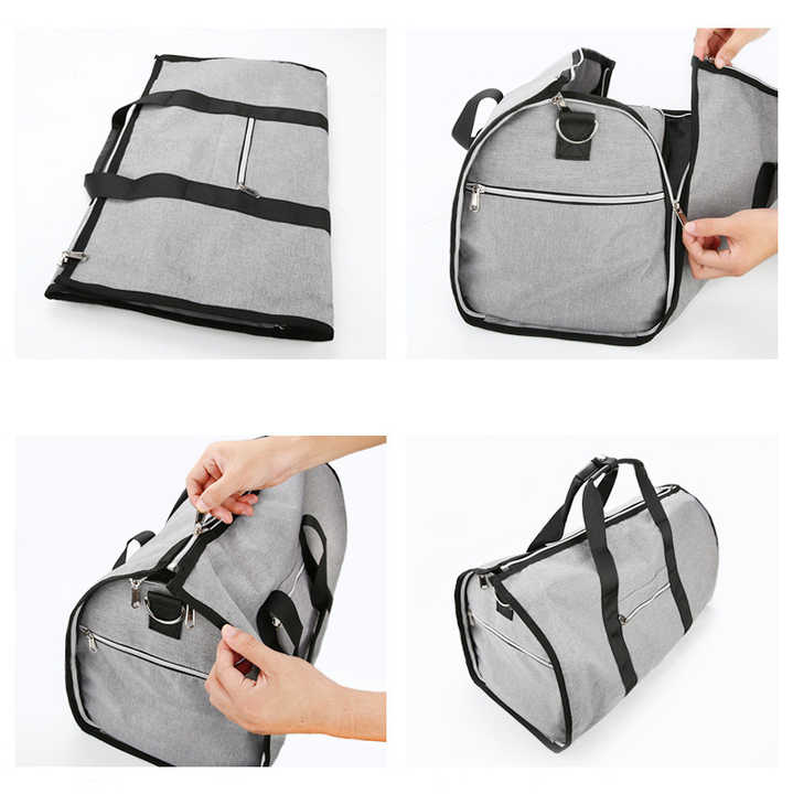 Blue Multi-Functional Travel Duffel Bag with Suit Storage, Foldable Garment Bag for Business Trips V888-ELOSUNG12327