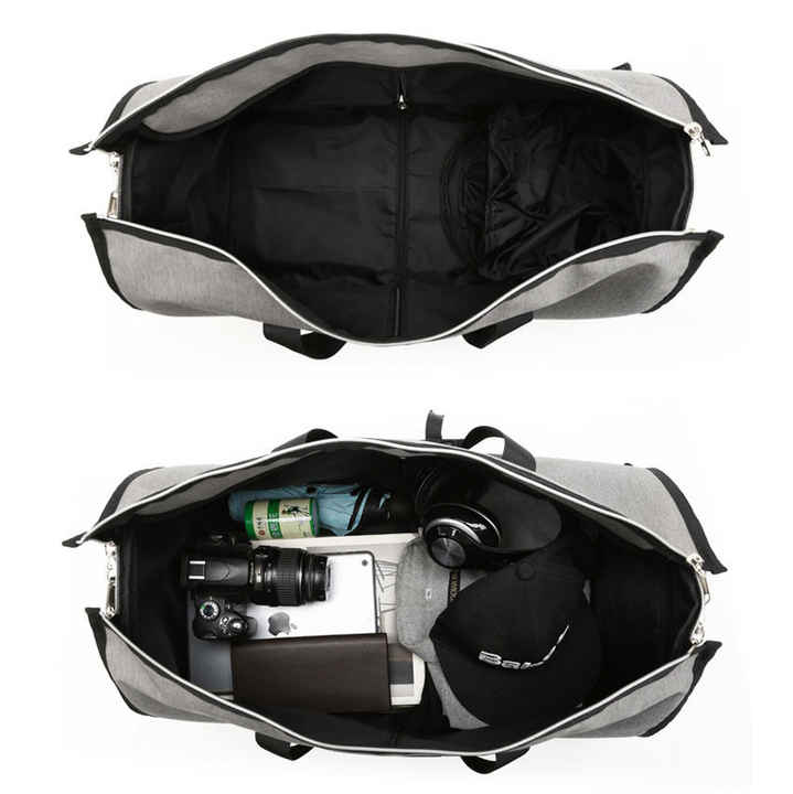 Blue Multi-Functional Travel Duffel Bag with Suit Storage, Foldable Garment Bag for Business Trips V888-ELOSUNG12327