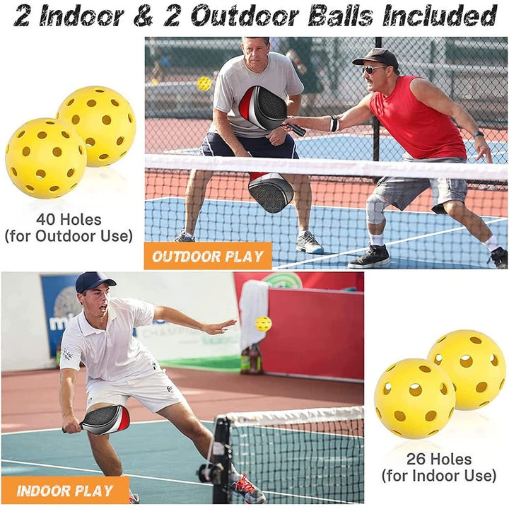Bubble Hall Fiberglass Pickleball Paddle Set - Vibrant Design for Enhanced Gameplay V888-ELOSUNG12366